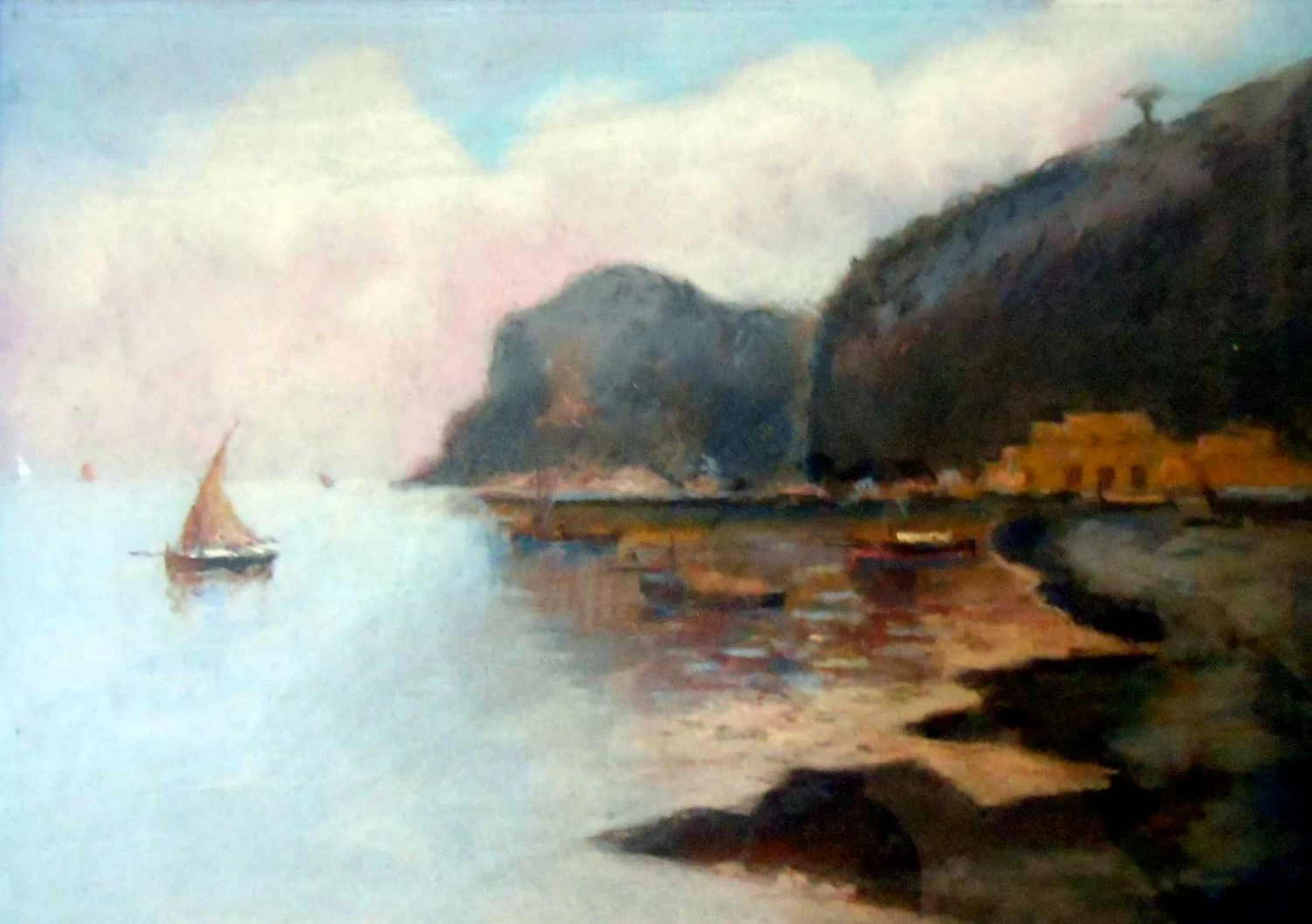 Barca a vela sul mare